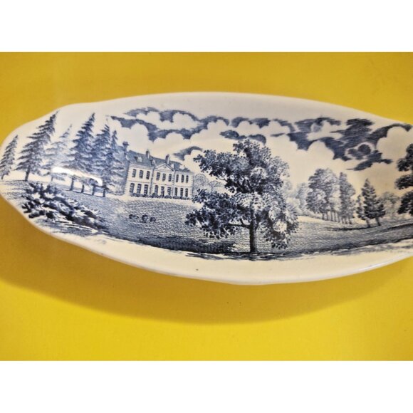 Vintage 1790 Avon Scenes Palissy England Gravy Boat & Saucer - Picture 4 of 15